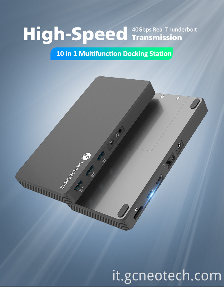 Stazione docking Thunderbolt 3 Alloy Thunderbolt 3 Docking Station